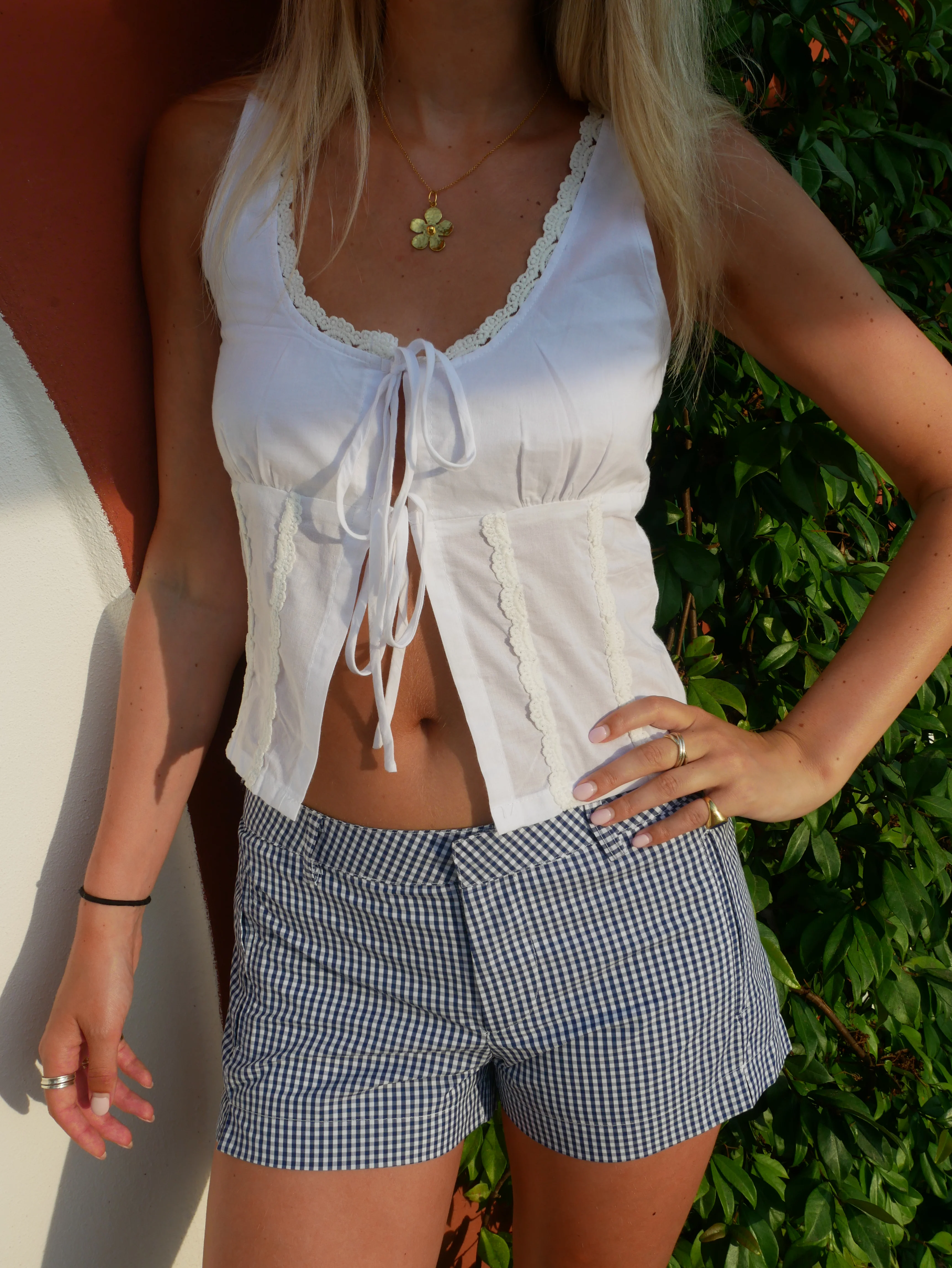 Polly Shorts - Blue Gingham - Image 6