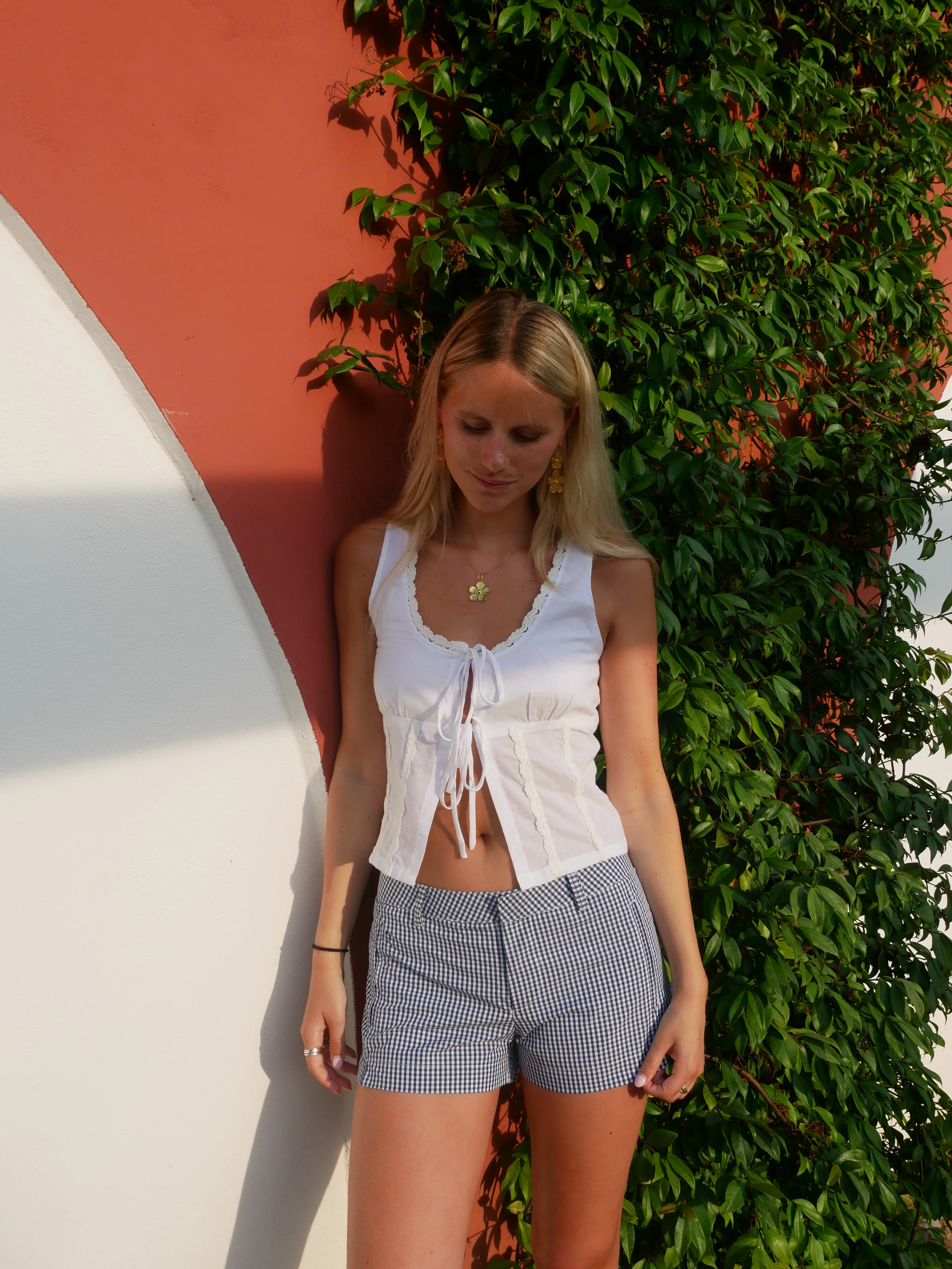 Polly Shorts - Blue Gingham - Image 7