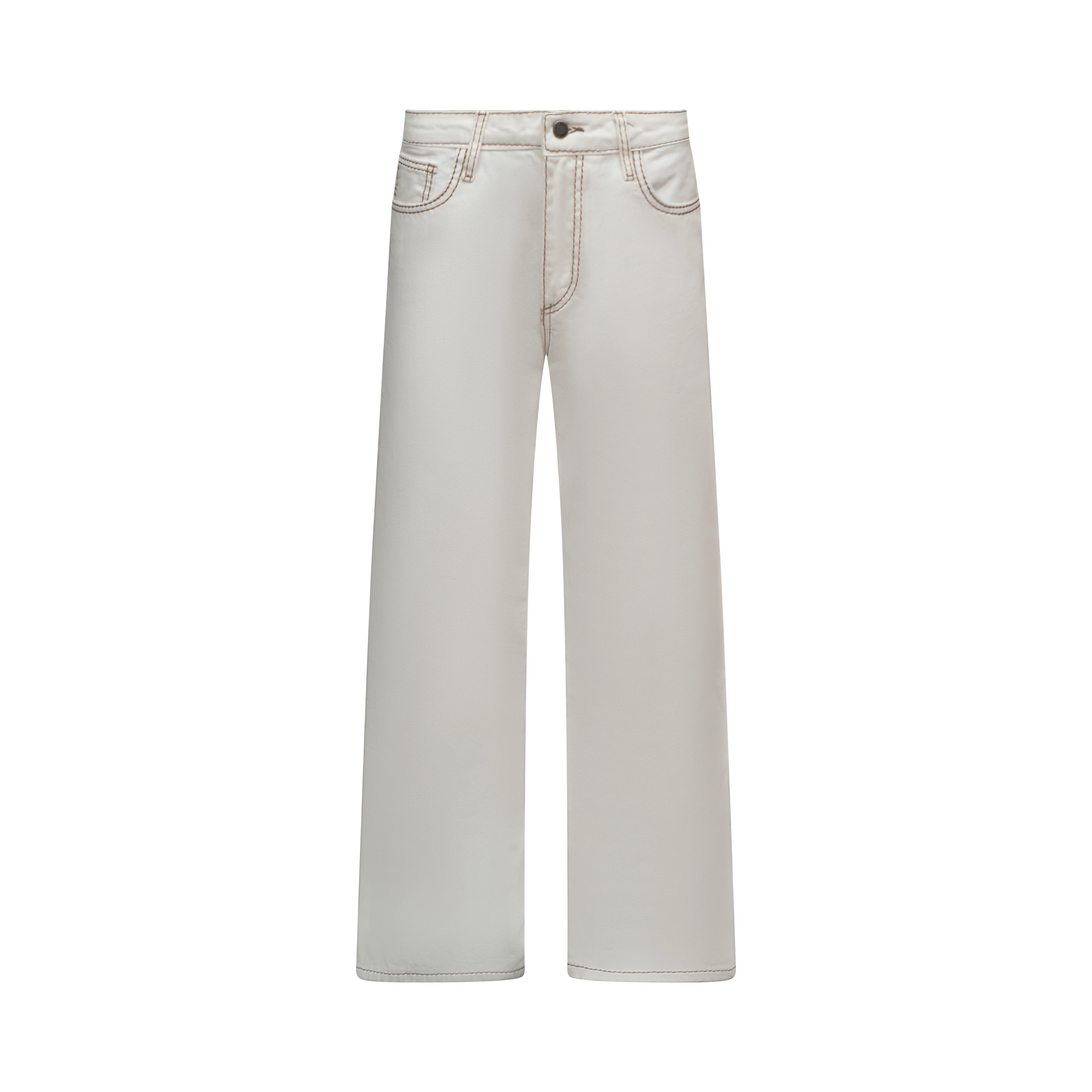 Lila Jeans - White & Brown - Image 12