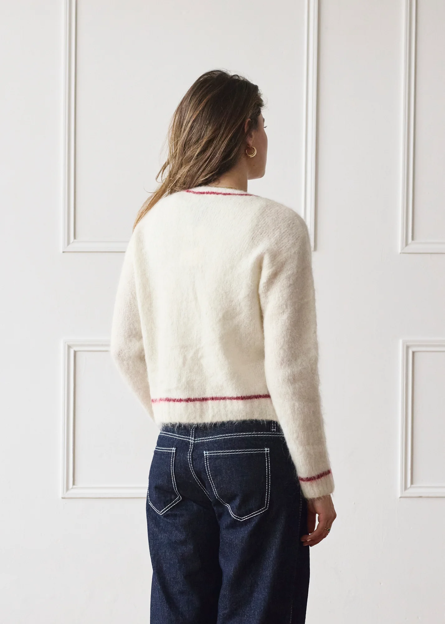 Dual Zip Jumper - Cream - Image 11