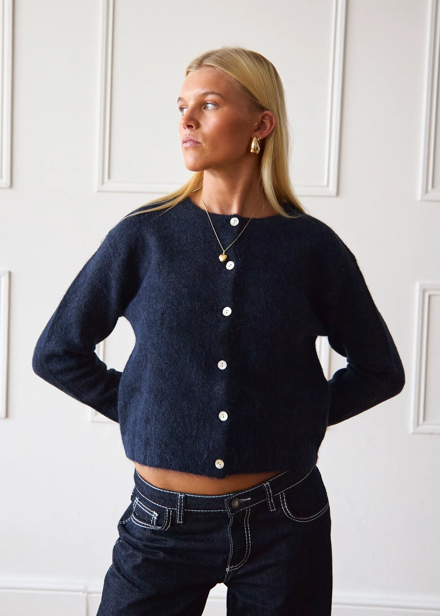 Elsa Cardigan - Navy - Image 5