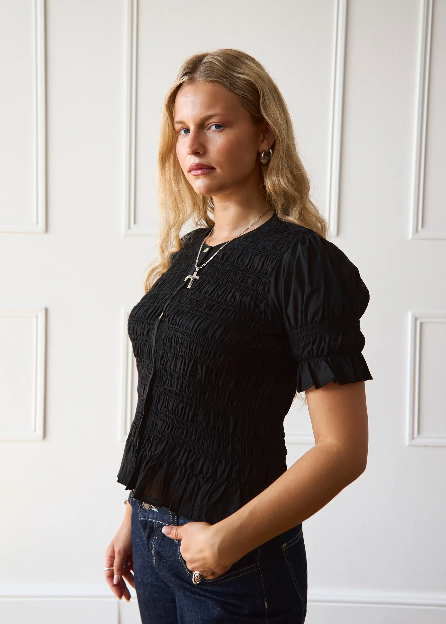 Esme Blouse - Black - Image 4