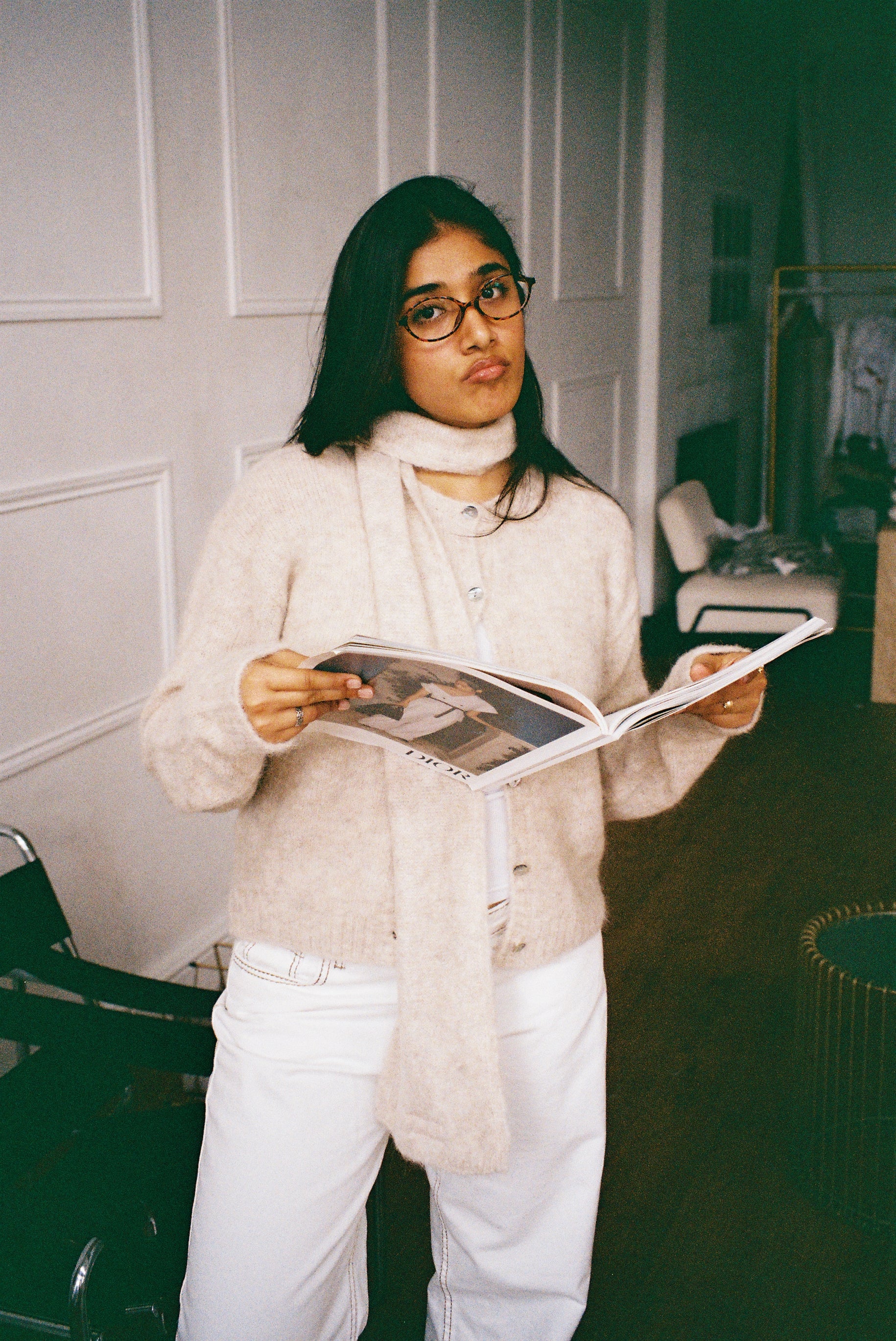 Evie Scarf - Beige - Image 6