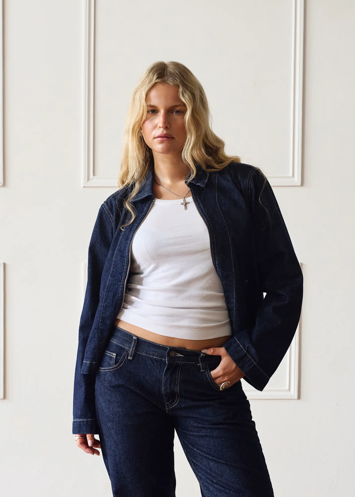 Hani Jacket - Dark Wash - Image 4