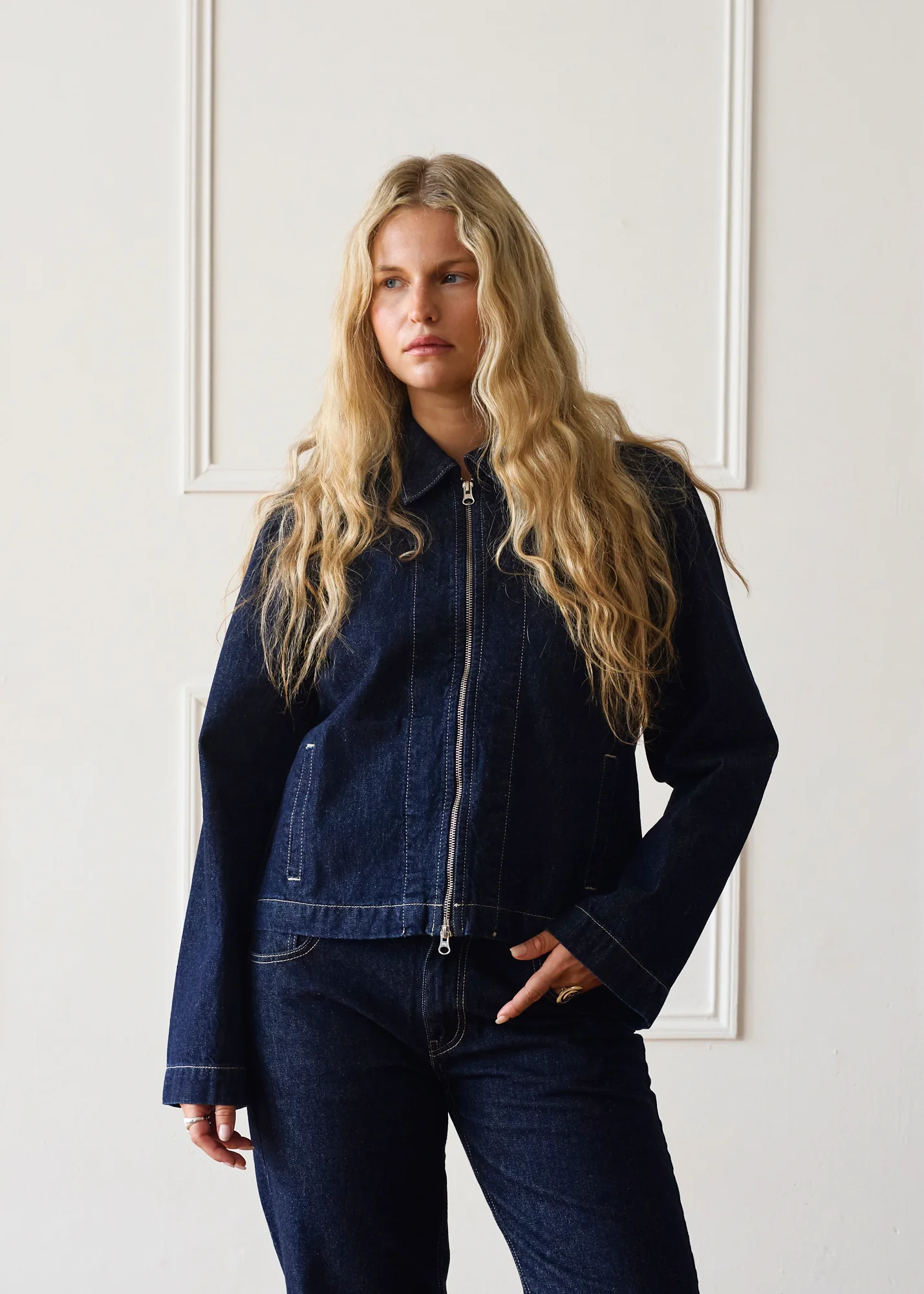 Hani Jacket - Dark Wash - Image 5