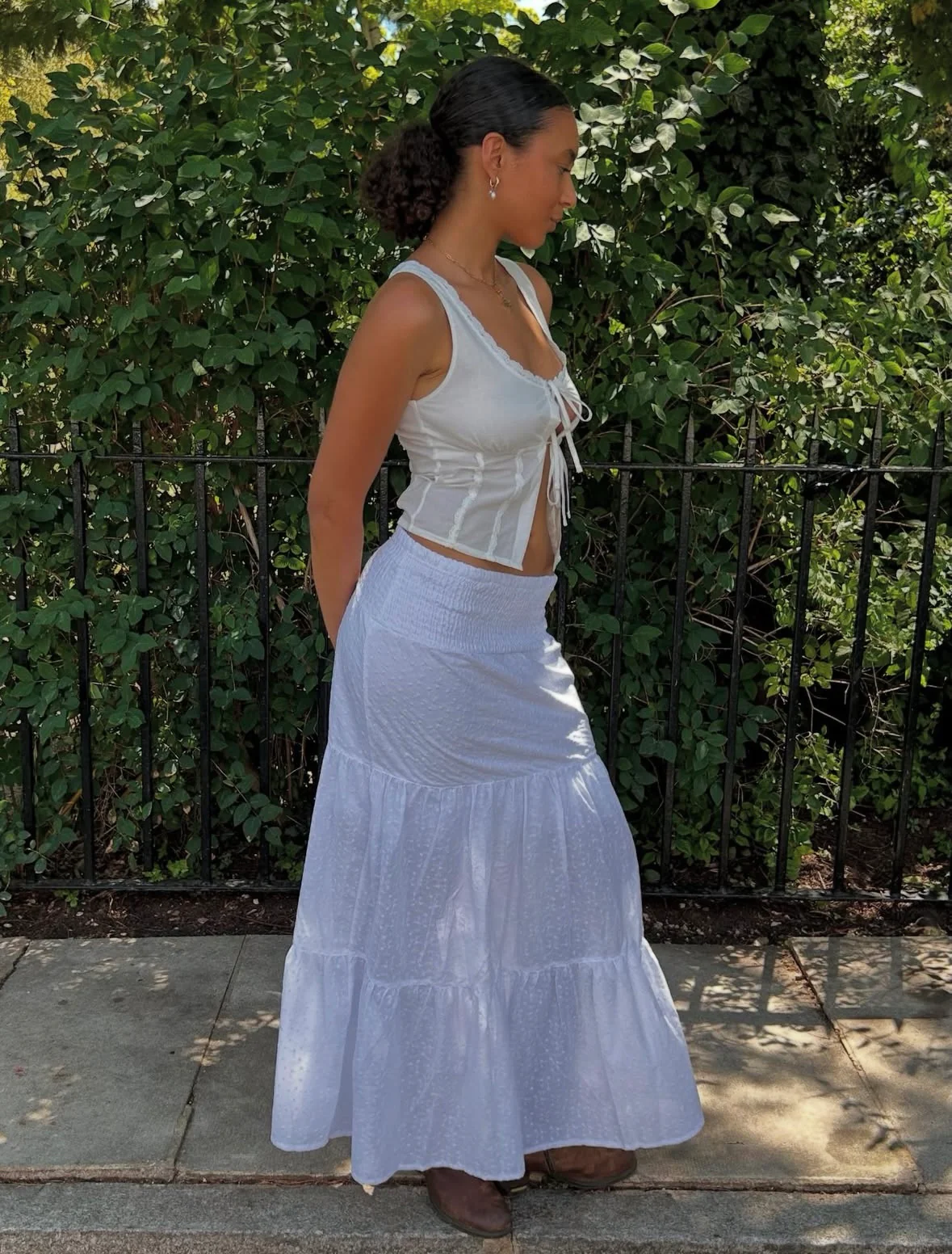 Maxi Skirt - White - Image 3